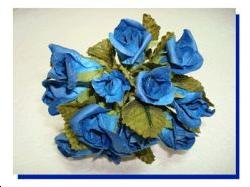 12 Fleurs marines avec feuilles