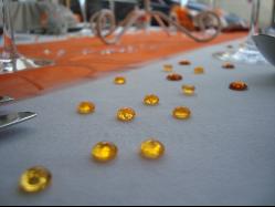 800 Perles de Pluie Orange